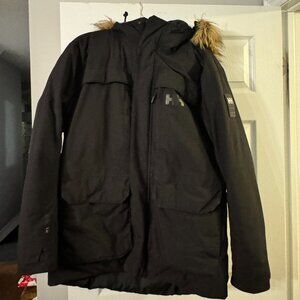 Men's Helly Hansen Reine Parka - Black - Size Large - Excellent Condition